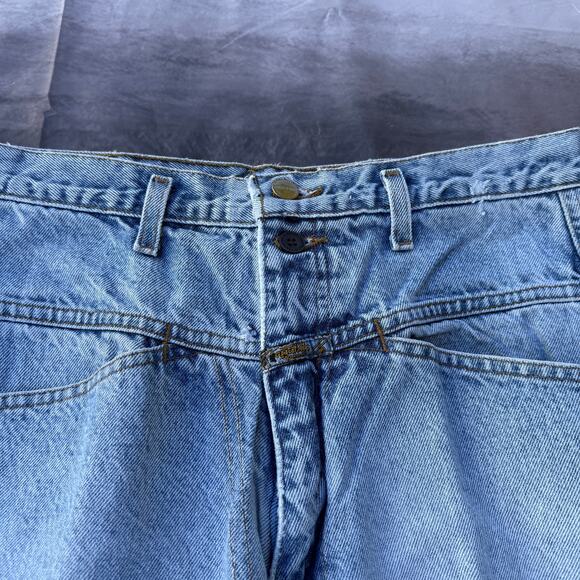 Women's Vintage 90's Marithe Francois Girbaud Stonewash Denim Blue Jeans 30 x 33 - Picture 6 of 10